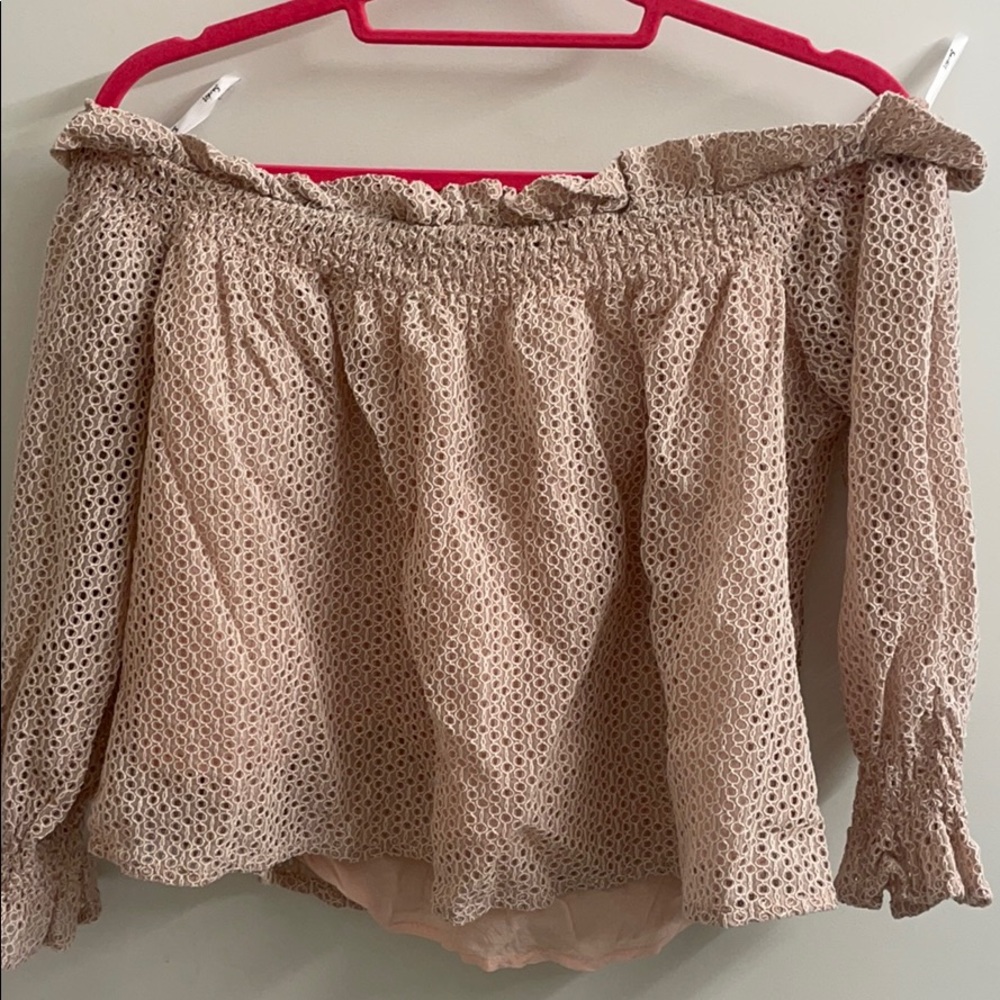 Bardot Pink Off Shoulder Top